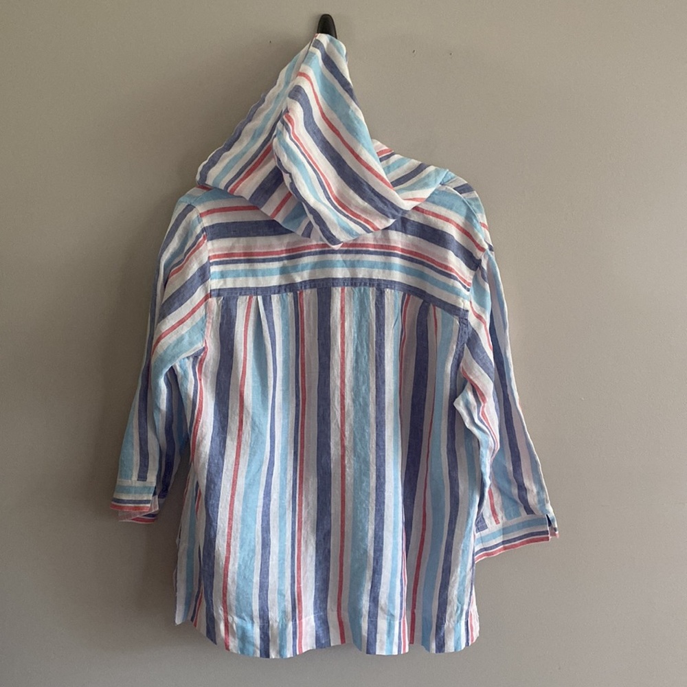 LL bean • 100% linen striped top - Picture 2 of 6